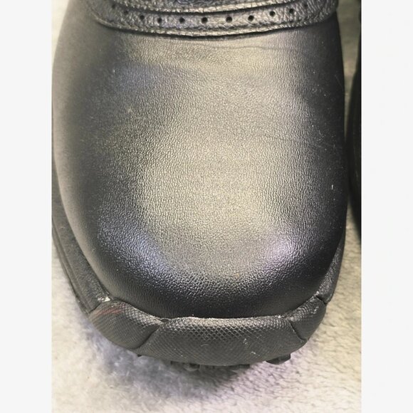 FootJoy Greenjoys‎ Golf Shoes Mens 9.5M Black Leather Flex Zone 45449 - Picture 3 of 16